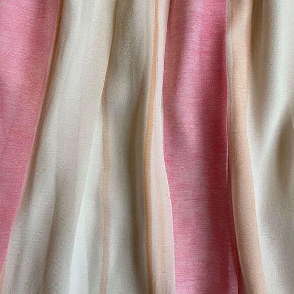 Club Monaco silk stripe mini skirt. Size 12. - Picture 4 of 8